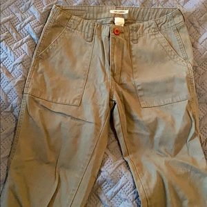 Boho green Billabong cropped jeans